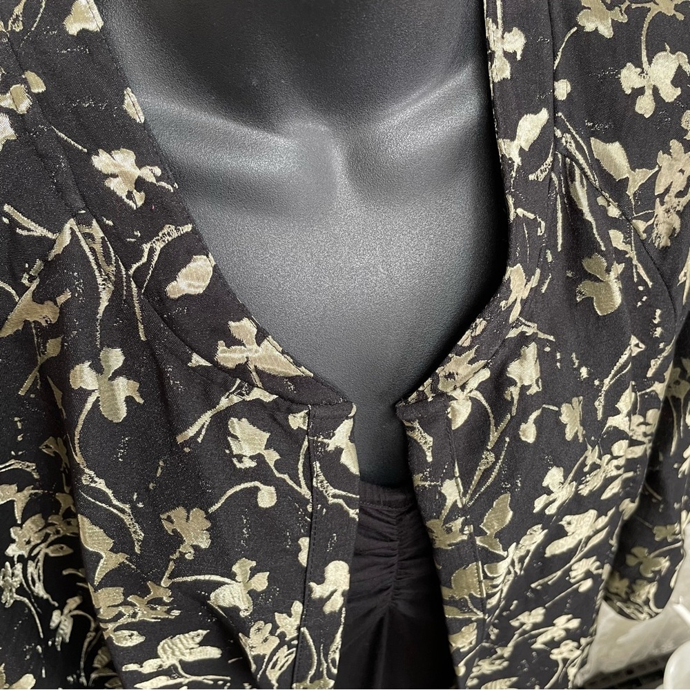 Zara W & B Collection Jacket. Stunning, Black & Gold Jacket - Picture 6 of 9